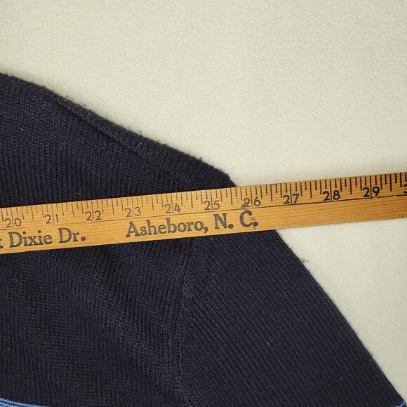 Vtg MeccaDNM Mens Sweater Shirt Sz XXL Blue Y2k Hip Hop Rap Fall Winter Cold - Picture 3 of 11